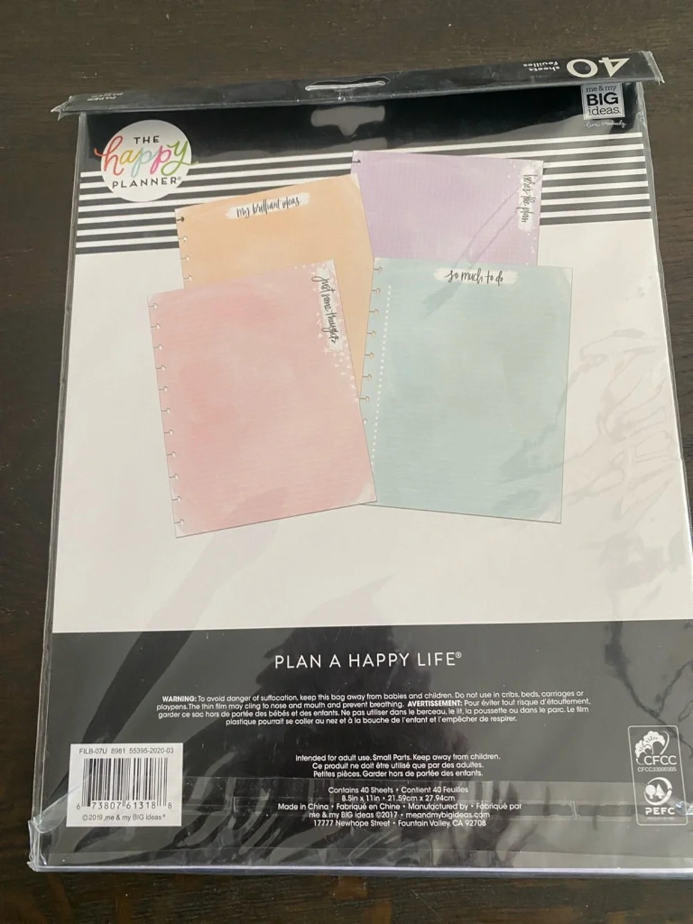 The Happy Planner Lined Filler Pages